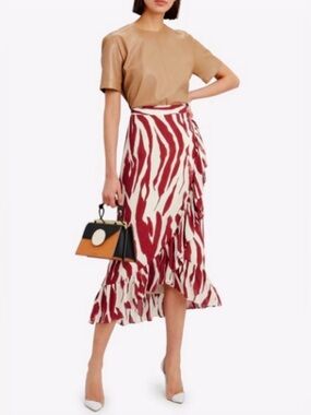 ▪️ ANINE BING Lucky Wrap Skirt in Zebra